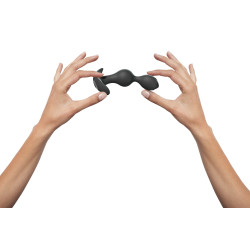 Love to Love Plug vibrant Twinny Bud 10.5 x 3cm Noir
